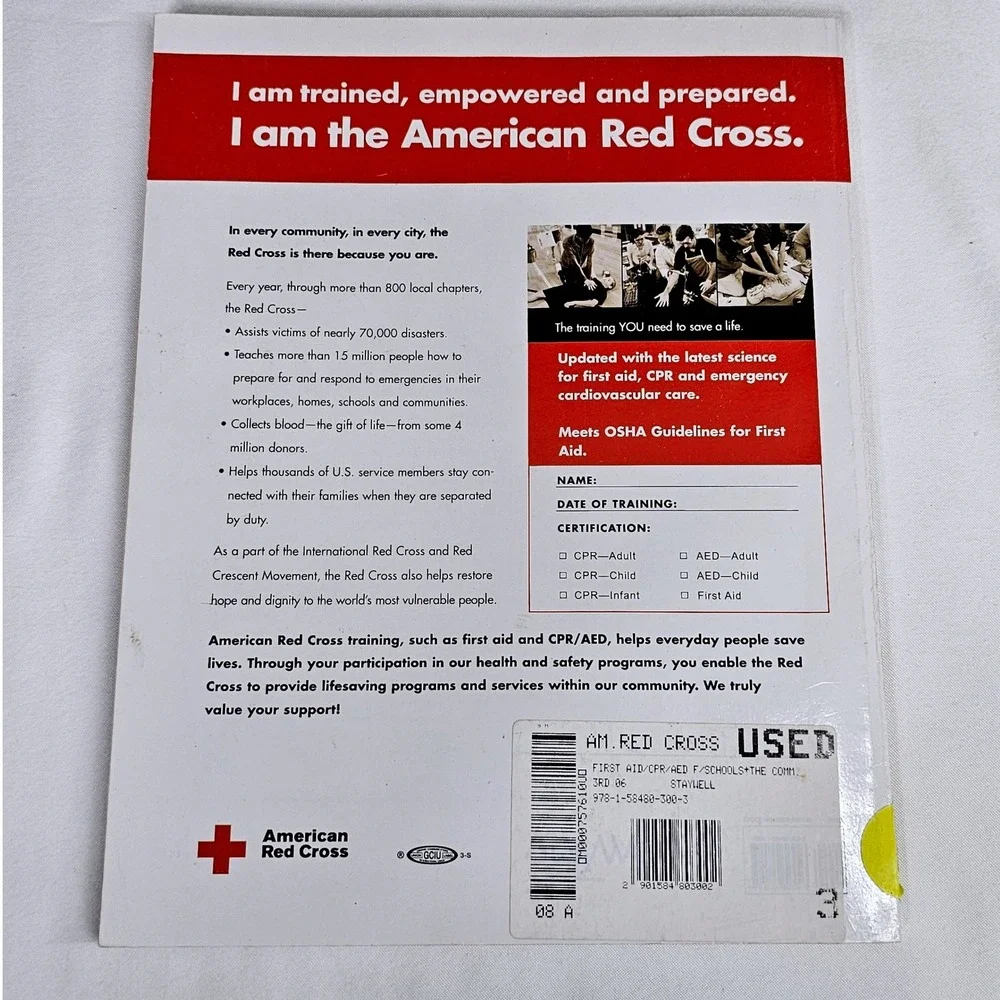 American Red Cross First Aid CPR AED & AHA BLS Healthcare‎ Manuals Bundle